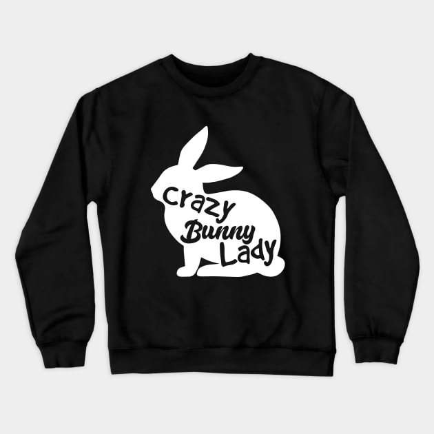 crazy bunny lady Crewneck Sweatshirt by youki